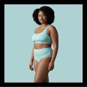 Salt & Cove 2 PC Banded High-Waist Bikini Size 16/18